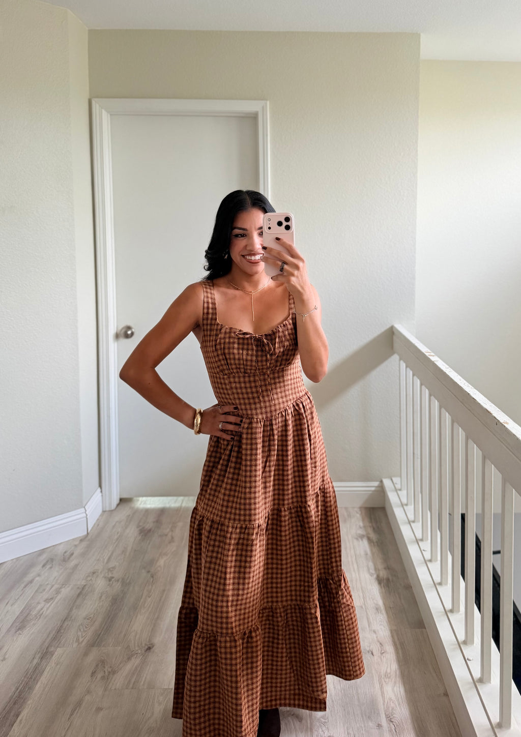Pumpkin Spice Midi Dress