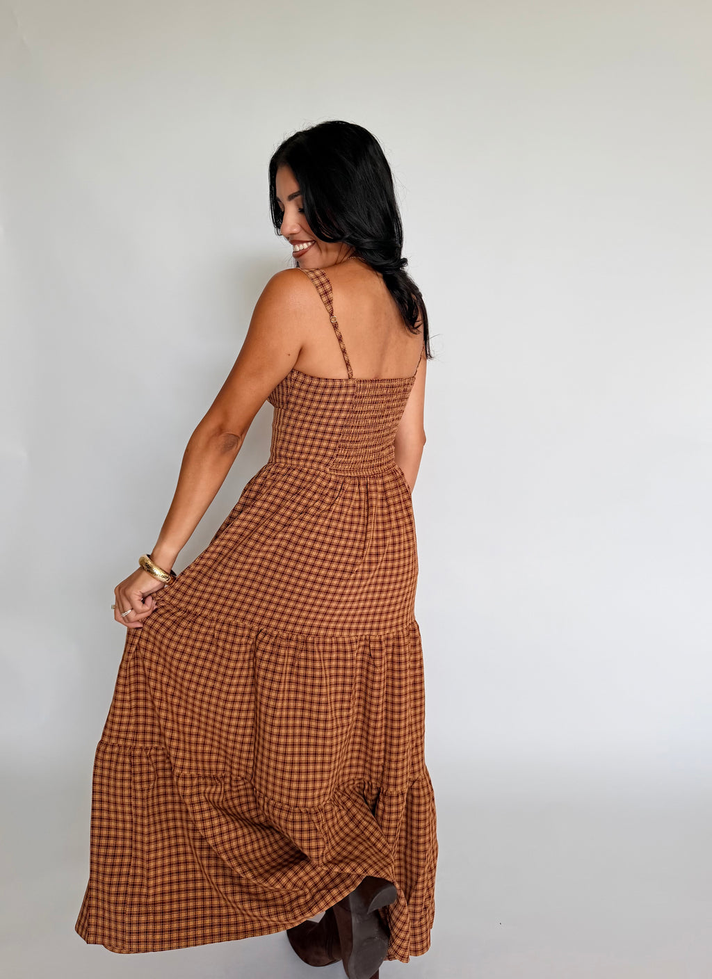 Pumpkin Spice Midi Dress