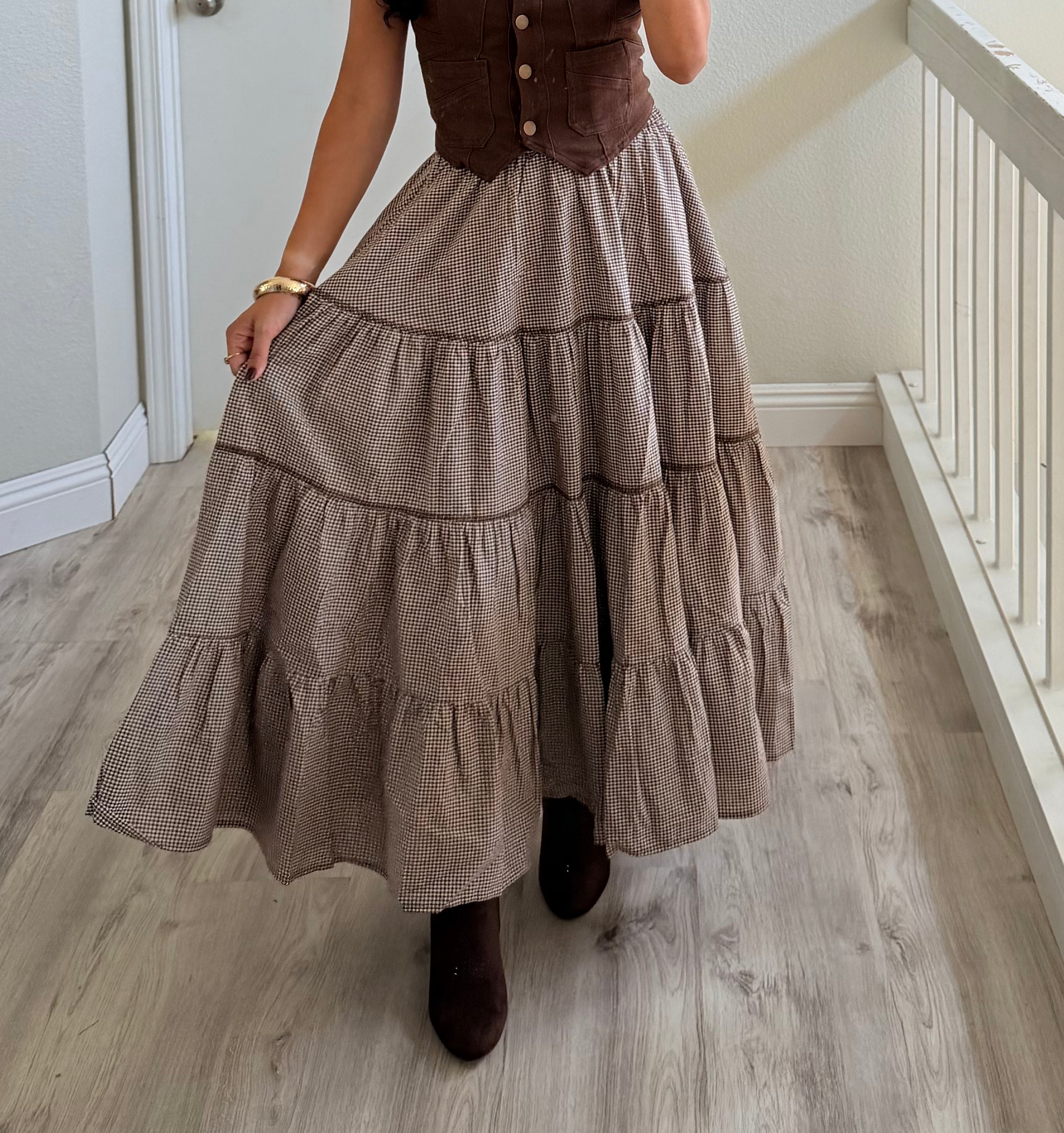 October Picnic Midi Skirt