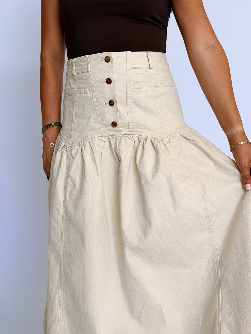 In Between Seasons Midi Skirt