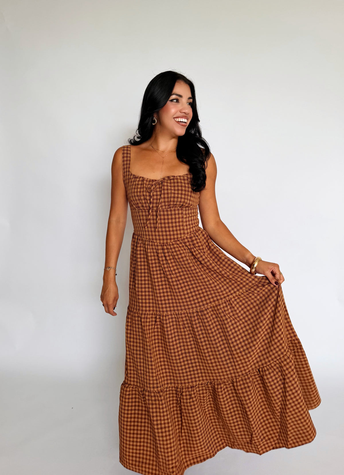Pumpkin Spice Midi Dress