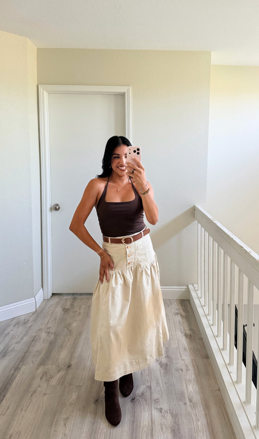 In Between Seasons Midi Skirt