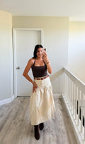 In Between Seasons Midi Skirt