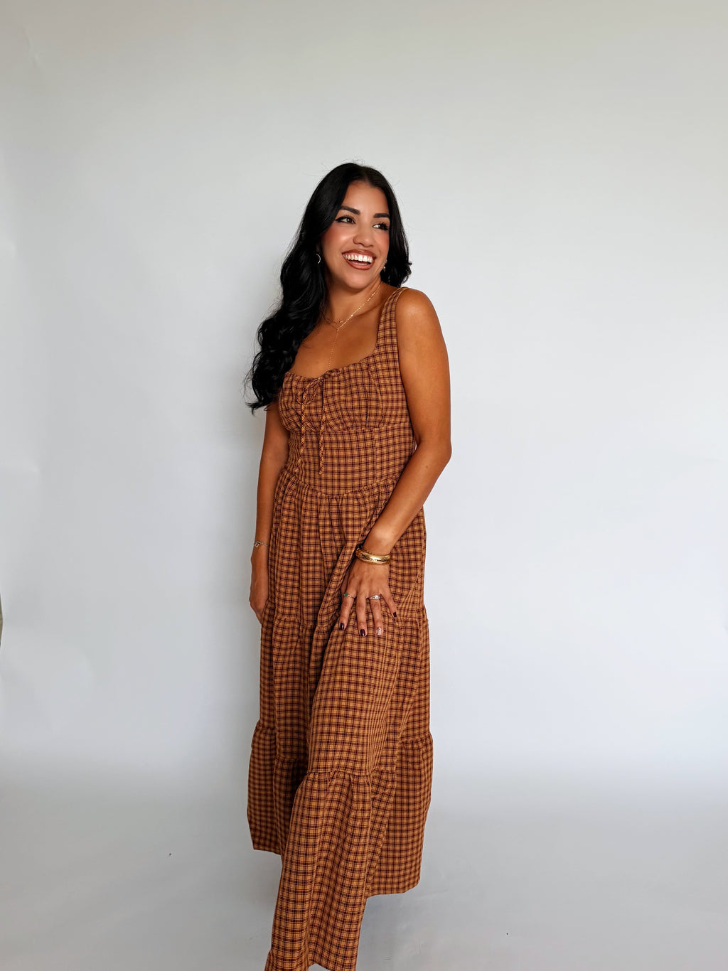 Pumpkin Spice Midi Dress