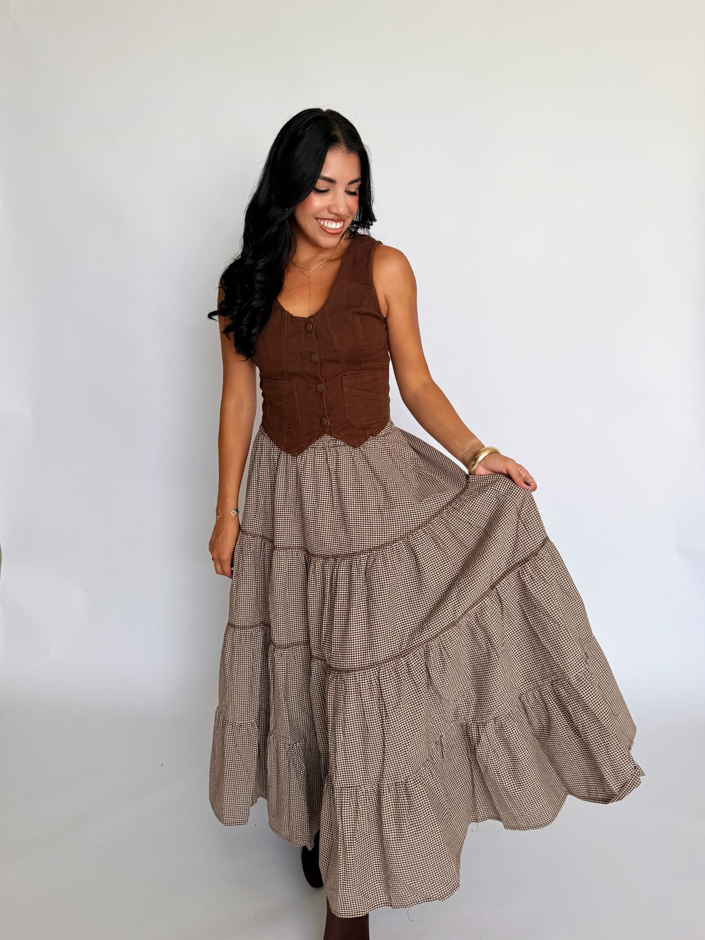 October Picnic Midi Skirt