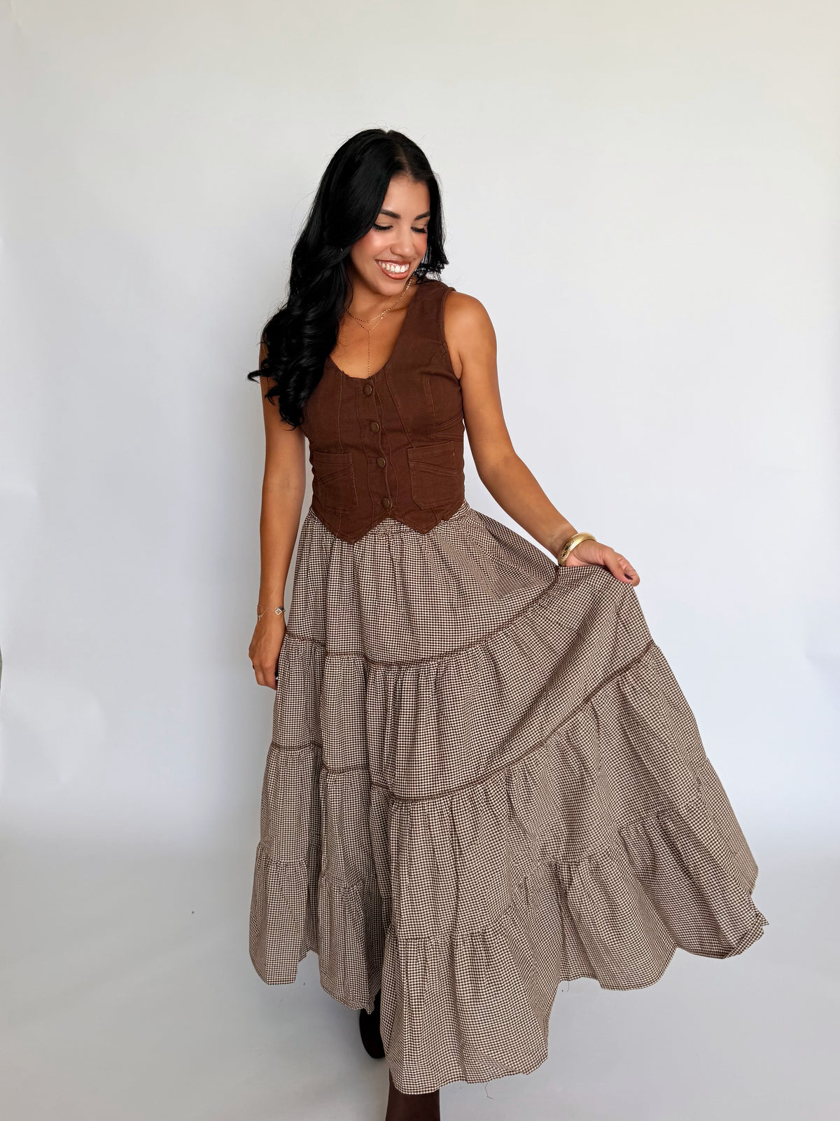 October Picnic Midi Skirt
