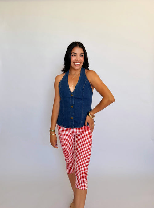 All American Denim Halter